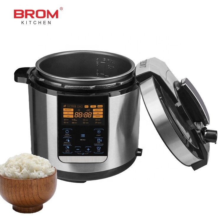 5 liters automatic presser pot multifunctional stainless steel inner pot electrical multicooker pressure electric rice cooker