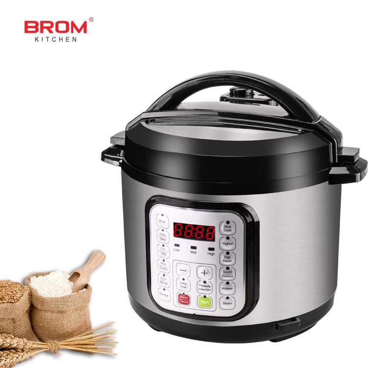 5l large commercial non stick stainless steel smart multifunction microwave electric rice pot electric high pressure cooker