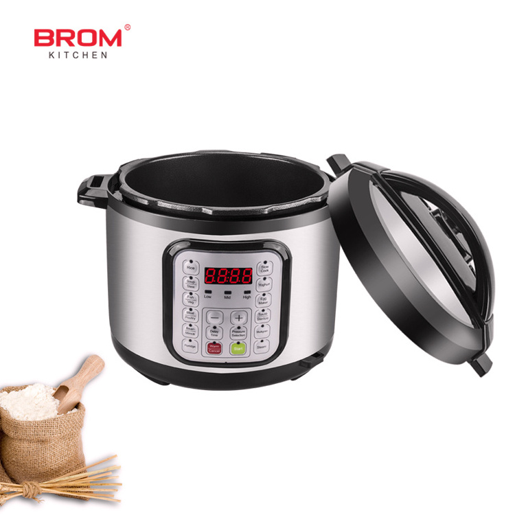 5l large commercial non stick stainless steel smart multifunction microwave electric rice pot electric high pressure cooker