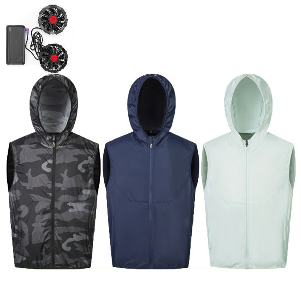 Streetwear Summer New Outdoor Work Air Conditioning Suit Cooling Clothing Jacket With Fans Cooling Vest