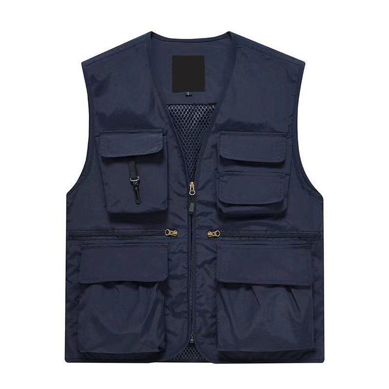 Men's Multi Pockets Cargo Waistcoat Vest For climbing fishing shooting Hiking Journalist Photography Vest Waistcoat