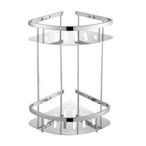 Bathroom shelf Triangular storage rack SUS304 Stainless steel corner frame Steel plate double angle frame