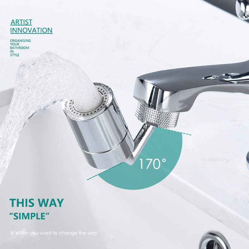 Universal Splash Filter Faucet Multi-function Sprayer Head Kitchen Faucet 720 Degrees Rotating Faucet