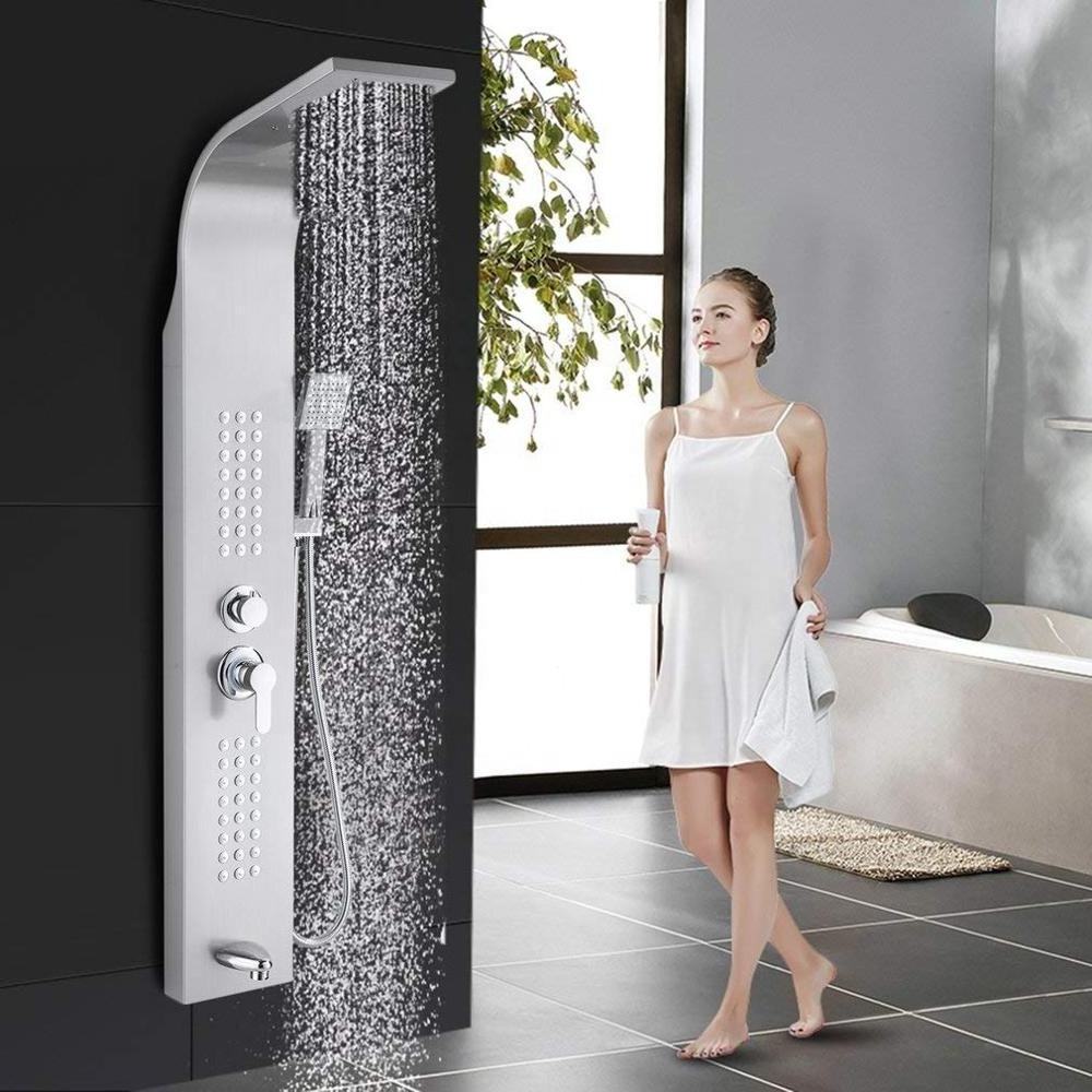 SUS304 Wall Mounted Shower   bathroom showers column panels manufacturer shower douche panel