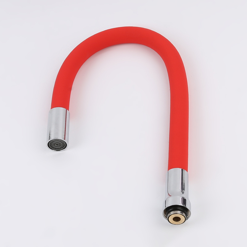 Swivel kitchen sink faucet flexible single hose with ABS plastic head Kitchen Spout Flexible silicone outer tube universal hose