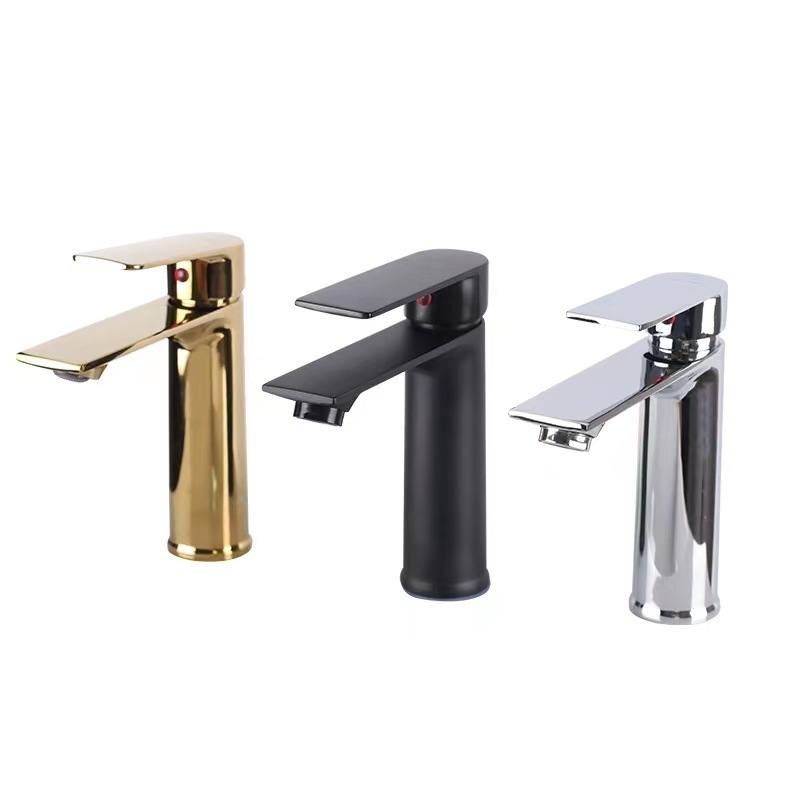 New Basin Tap Single Handle Deck Mounted Factory Price Rotatable  Bathroom Tap Chrome Wash Basin Faucets