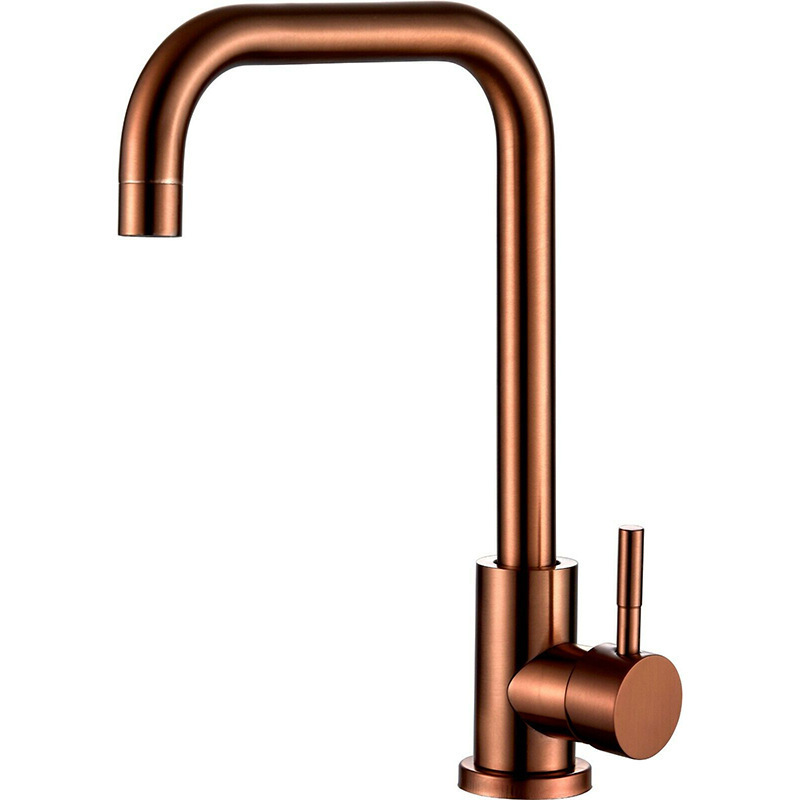 Manufacturers Hot Selling Mixer Personality Sink Mixer Taps High Quality Stainless Steel Rose Gold Kitchen Sink Faucet