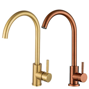 Manufacturers Hot Selling Mixer Personality Sink Mixer Taps High Quality Stainless Steel Rose Gold Kitchen Sink Faucet