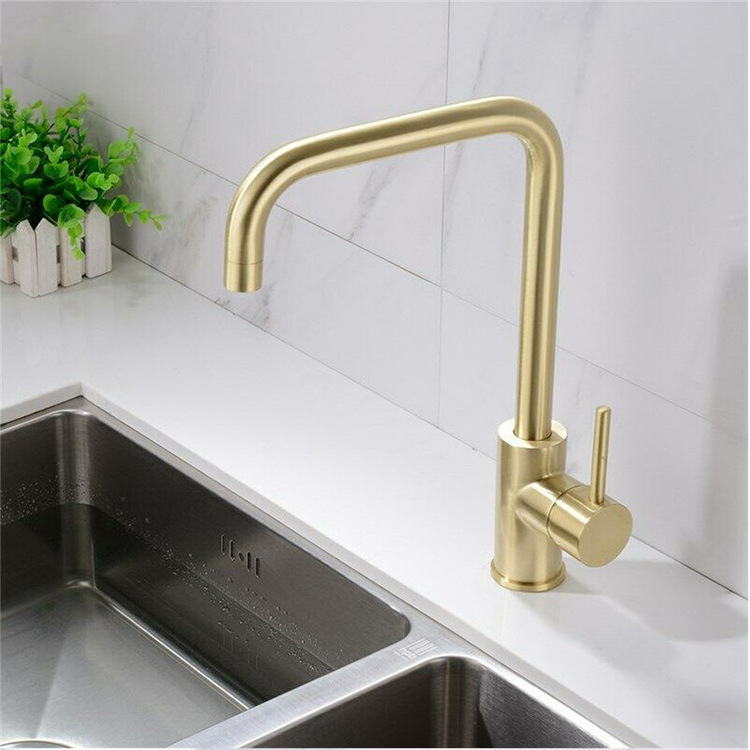 Manufacturers Hot Selling Mixer Personality Sink Mixer Taps High Quality Stainless Steel Rose Gold Kitchen Sink Faucet