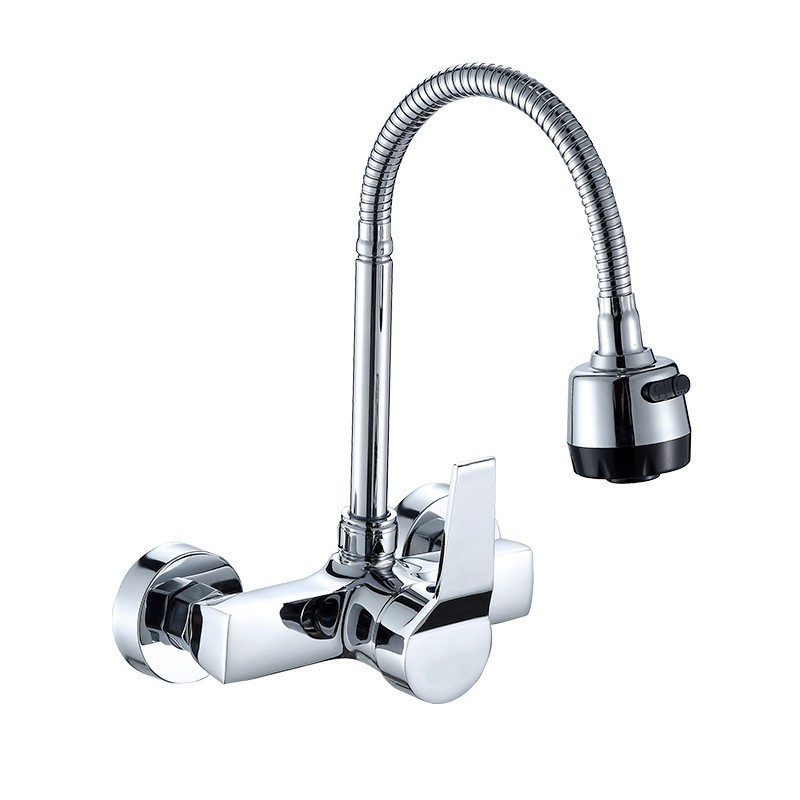 Hot Sales Hot and Cold Water Sink Faucet Single Handle Wall Mount Bar Mixer Faucet For Kitchen