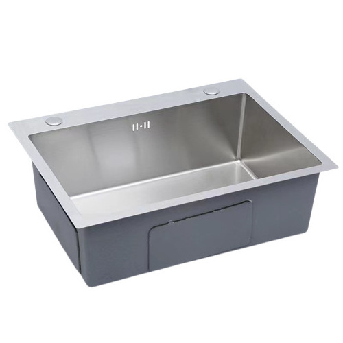 Handmade Brushed Stainless Steel Farmhouse Kitchen Sink Kitchen Sink Double Bowl Above Sink