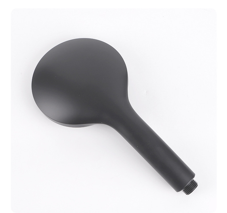 Wholesale Simple Style Black Stainless Steel Hose And Wall Mounted Holder Abs Plastic Hand Shower Head Sets