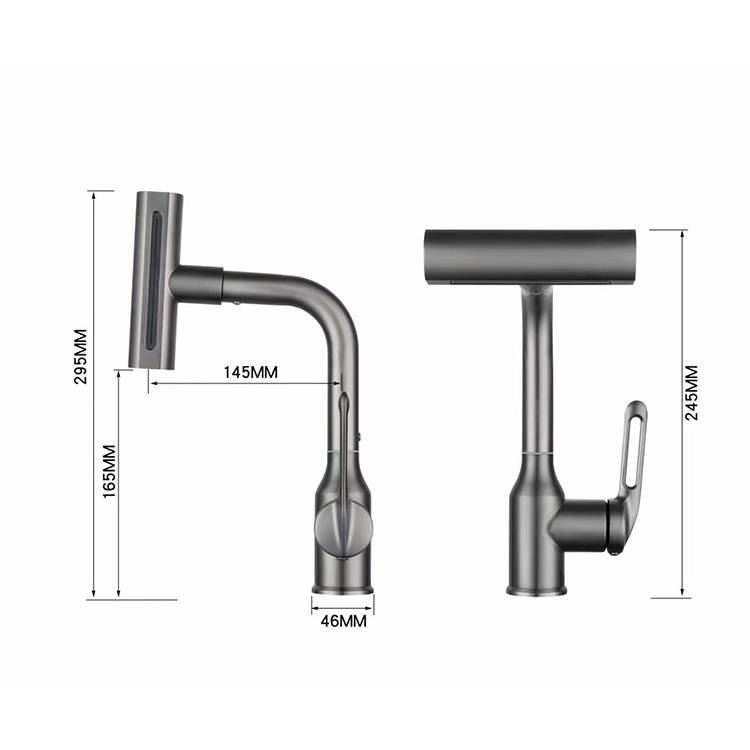 Modern New Design Rain Kitchen Faucets White Kitchen Mixer Tap Brass Rainfall Kitchen Sink Water Faucet