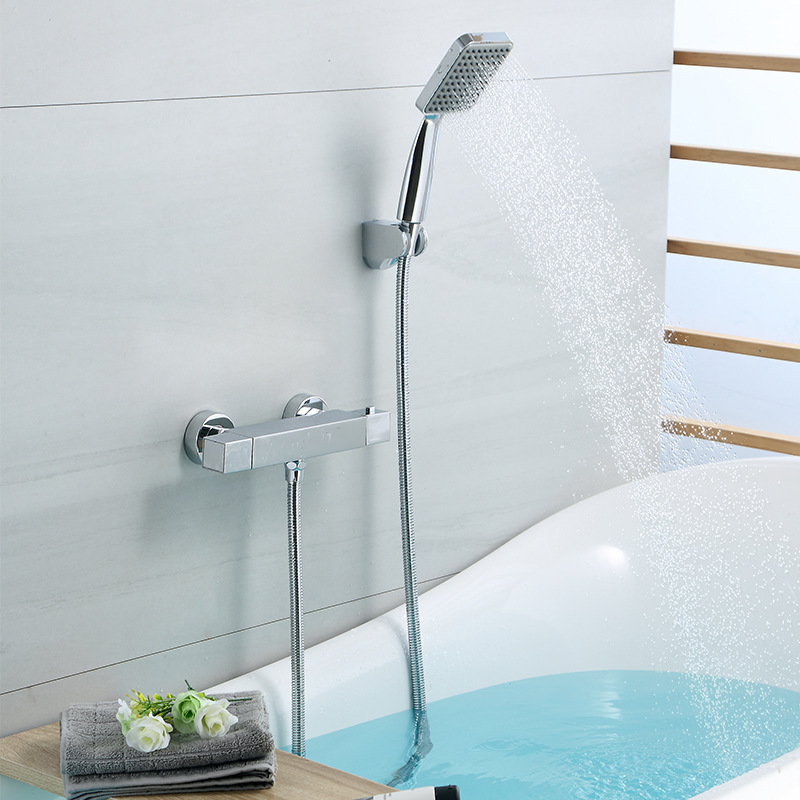 Concealed Shower Mixer Faucet Tap With Thermostat Function Bathroom Thermostatic Faucet Diverter Valve