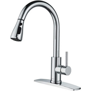 Single Lever Pull Down Tapstainless Steel Ceramic Cartridge Kitchen Faucet