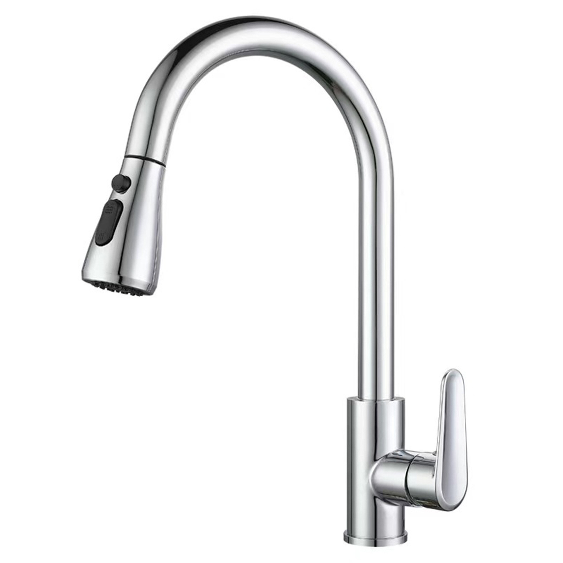 Single Lever Pull Down Tapstainless Steel Ceramic Cartridge Kitchen Faucet