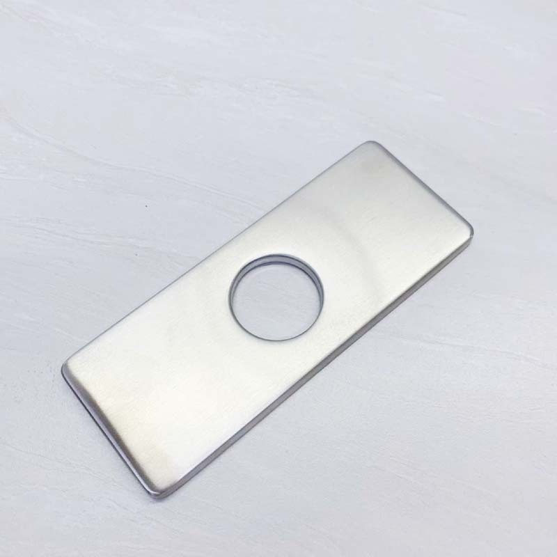 304 Stainless Steel Brushed Bathroom Faucet Decorative Tray Base Bathroom Deck Cover Plate For Basin Faucet