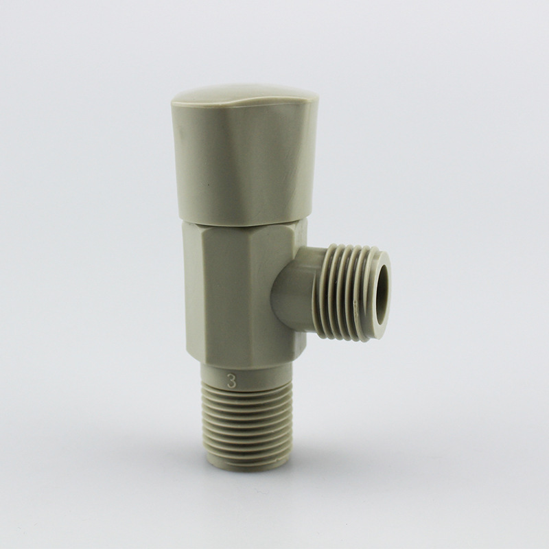 Good Quality ABS Plastic Valves Bathroom Fittings Cold Water Good Polish Chrome Plated 1/2