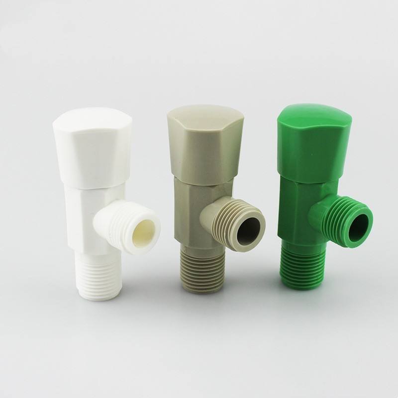 Good Quality ABS Plastic Valves Bathroom Fittings Cold Water Good Polish Chrome Plated 1/2