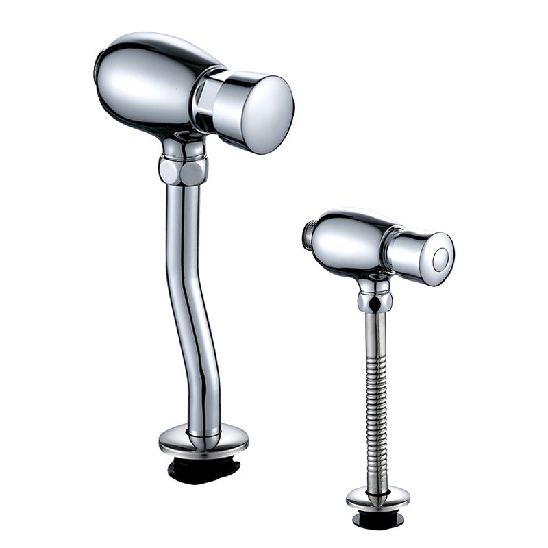 Zinc alloy chrome plating South American market Factory direct brass hand control urinal sensor flush valve