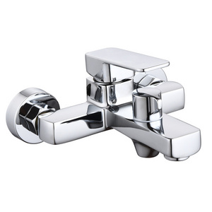 Single Handle Modern Bath Faucets Zinc Bathroom Faucet Wall Mounted Bath Shower Faucets Set Hot and Cold Water Mixer Taps