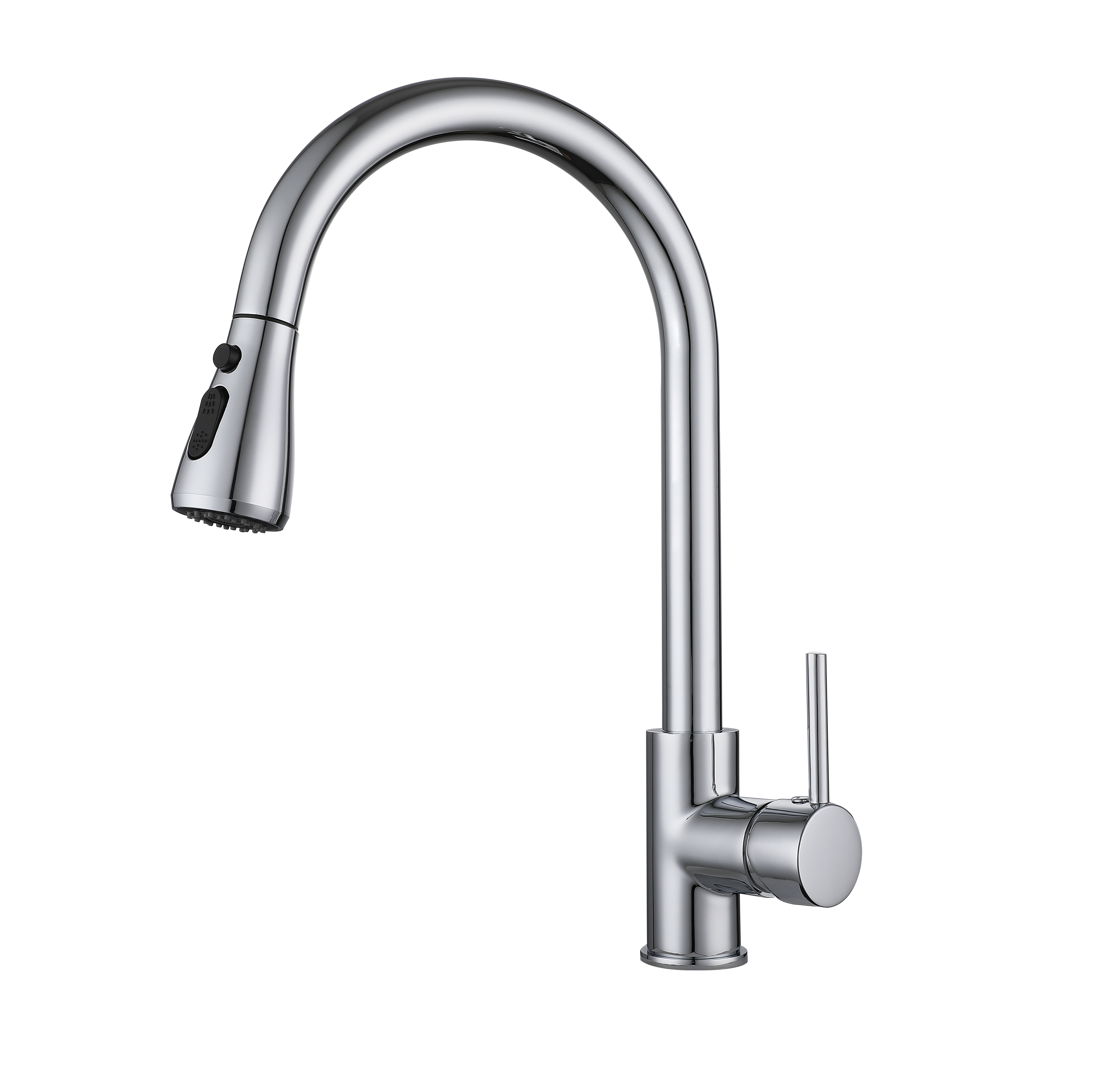 Industrial standard long neck mixing pull-out kitchen faucet