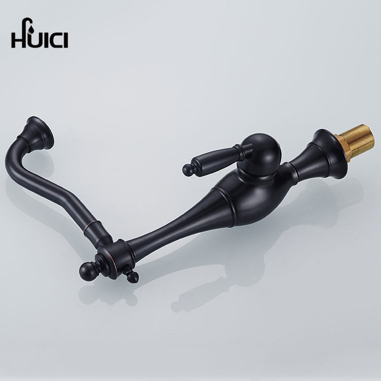 Classic European style kitchen retro black tap faucet,single handle hot and cold water mixer kitchen sink tap faucet