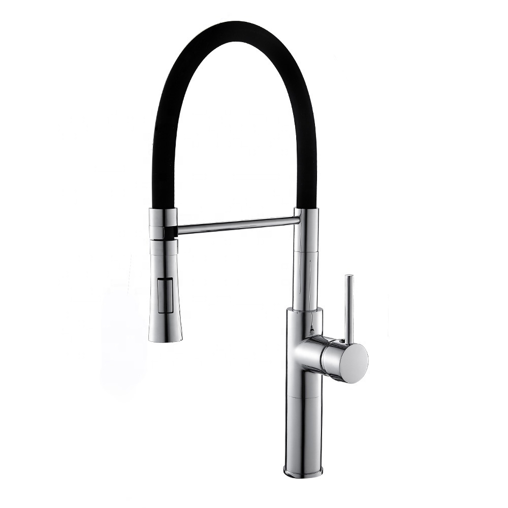 Copper Industrial Water Mix Single Handle Black Wall Mounted Stainless Steel UPC Sink Pull Out Kitchen Faucet Parts