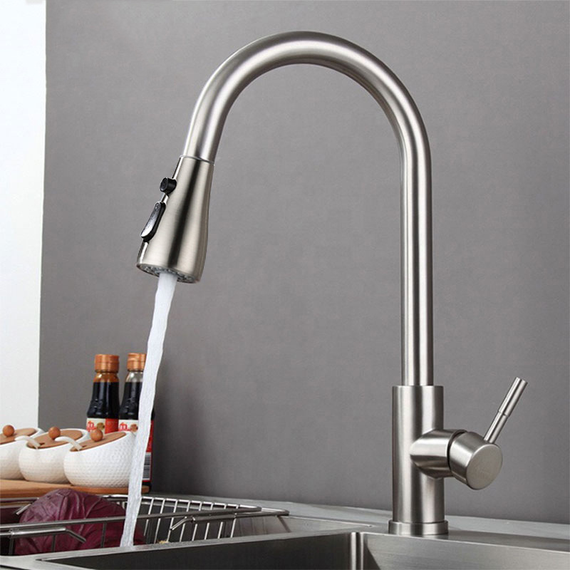 mounted Bathroom basin faucets Kitchen Faucet Spray Stretchable Pull Down Out Kitchen Faucet