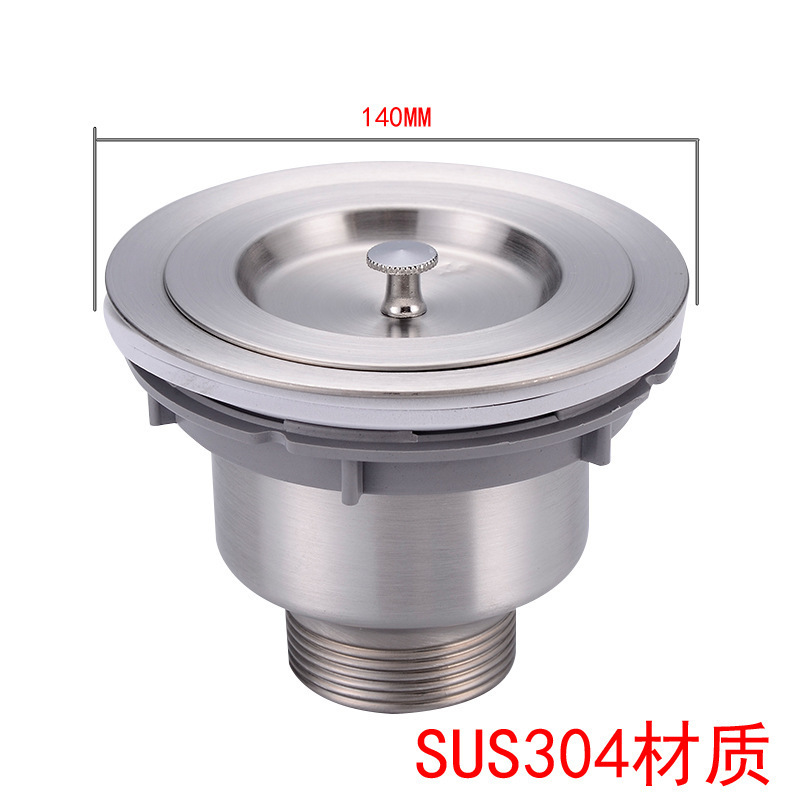 stainless steel Kitchen Sink Strainer with Removal Basket, drainer stopper. round shape stainless steel