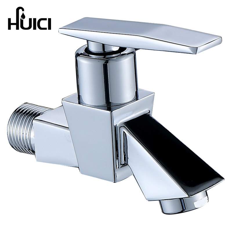 Hui porcelain bathroom copper single cold 4 minute mop pool faucet 4 points washing machine faucet quick opening faucet