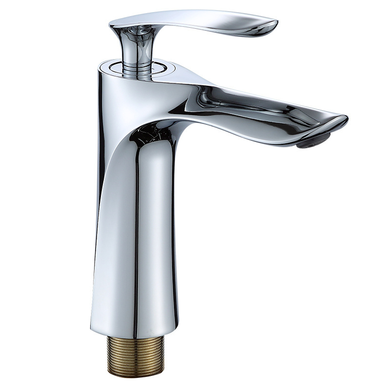 chrome modern zinc-alloy single hole deck mounted faucet bathroom  for Vietnam hot sale  basin faucets