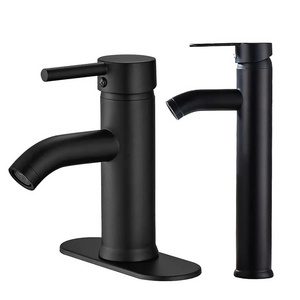 Wholesale Black Basin Faucet Bathroom Faucet Matte Black Wash Basin Mixer Lavatory Faucet