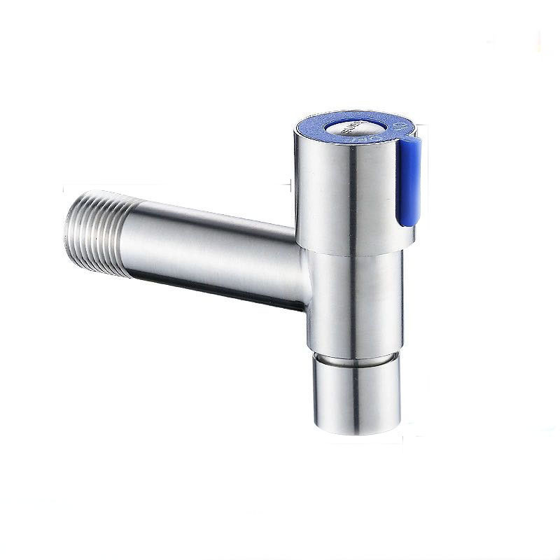 Brushed Stainless Steel Sus304 Bathroom Washing Machine Faucet Wall Bathroom Hose Bib Tap Single Cold Outdoor Taps