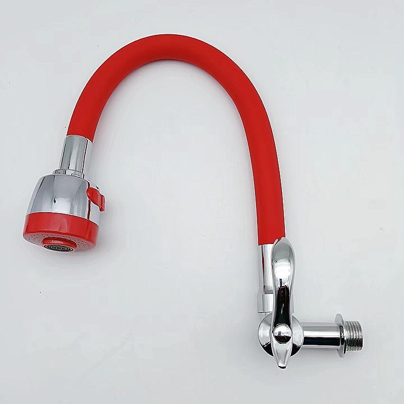 High Quality Zinc Alloy Cold Water Wall Mount Faucets Color Flexible Hose Kitchen Sink Faucet