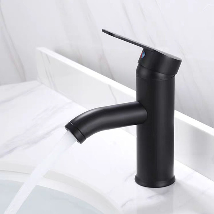 Wholesale Black Basin Faucet Bathroom Faucet Matte Black Wash Basin Mixer Lavatory Faucet