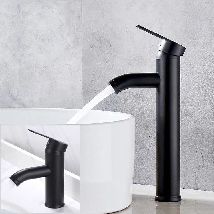 Wholesale Black Basin Faucet Bathroom Faucet Matte Black Wash Basin Mixer Lavatory Faucet