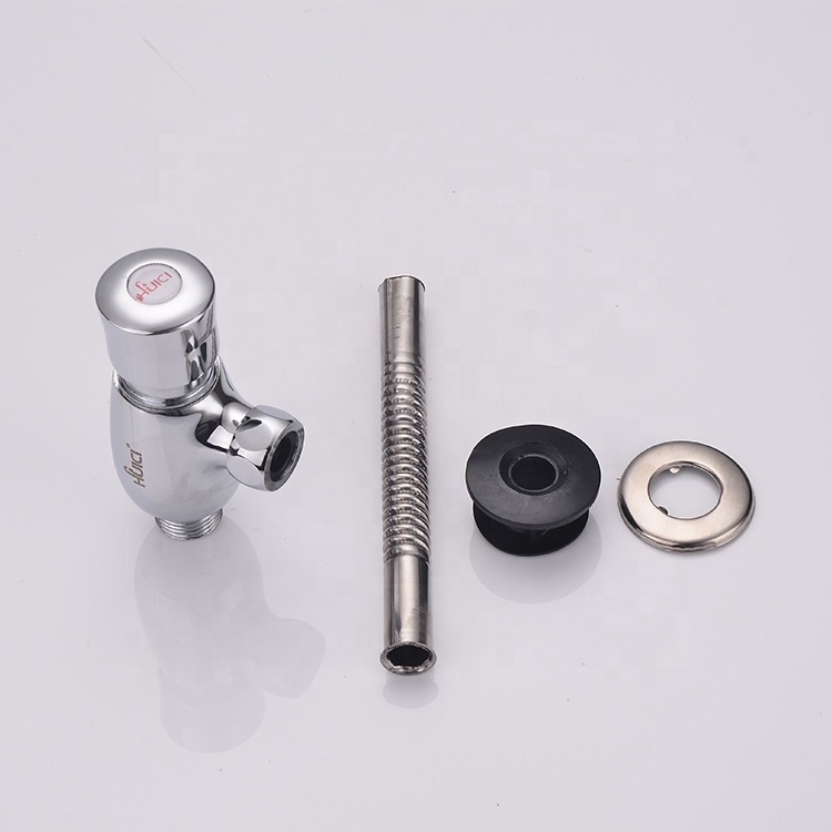 Zinc alloy chrome plating South American market Factory direct brass hand control urinal sensor flush valve