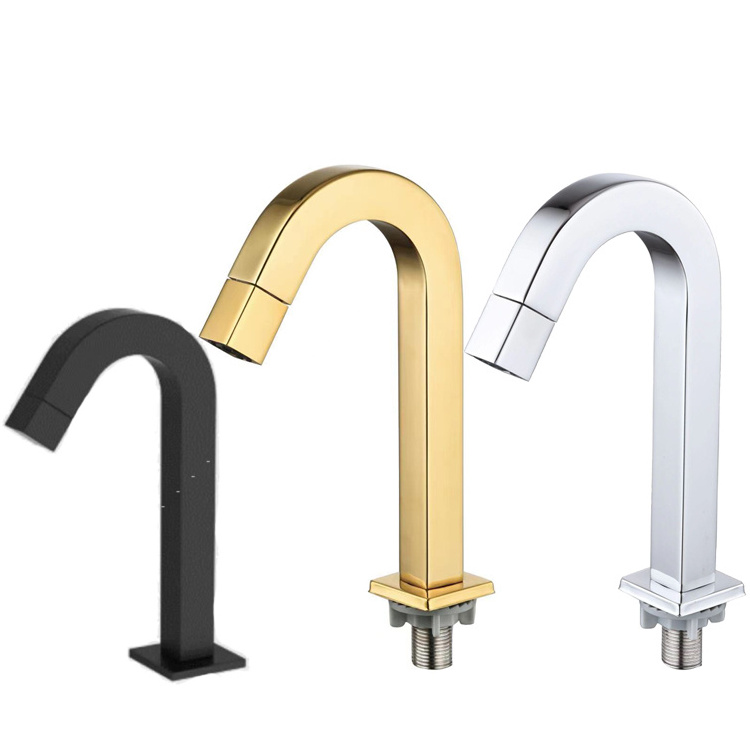 Commercial Cold Faucets Toilet Bathroom Single Lever Cold Water Taps Stainless Steel Faucet