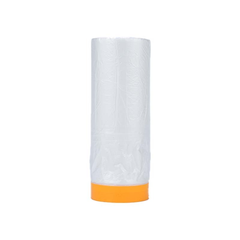 Paper Protective Film 1100Mm Drape Pre-Taped Customized Carpet Adhesive Protect Masking Plastic Tape