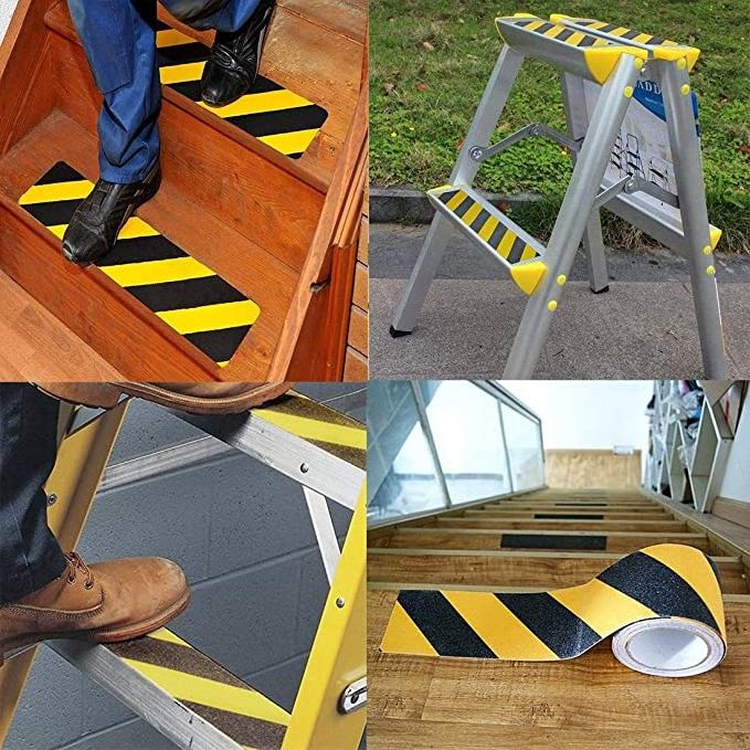 Anti-Slip Outdoor Non Skid Stair Water Acrylic Skateboard Non-Slip Sticker Yellow Anti Slip Tape