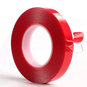 Removeable Foam Red Color Clear Side Outdoor Mounting 0.8mm acrylic double sided foam tape