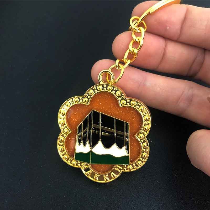 Huiran Islamic Keyring Custom Made Muslim Keychains Souvenir Mosque Keychain Muslim Favors Gift