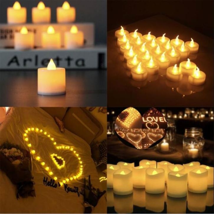 Creative LED Candle Multicolor Lamp Tea Light Colorful Flameless Light Home Wedding Birthday Party Decoration Festival