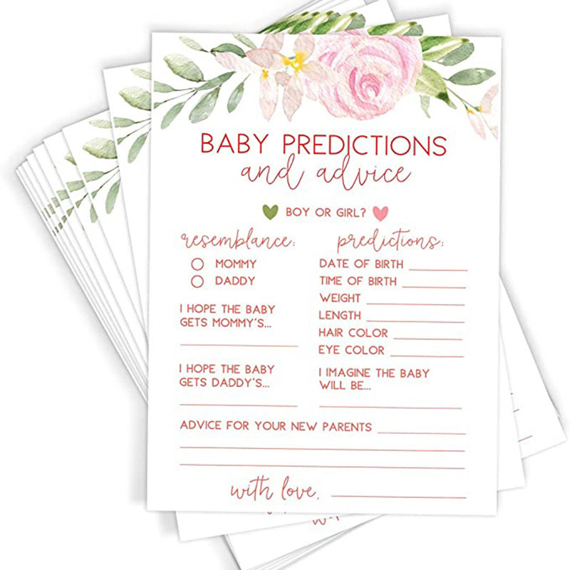 Hot Sale Baby Shower Bingo Game Cards Theme Party Game Set Baby Shower Favors Supplies Party Decorations