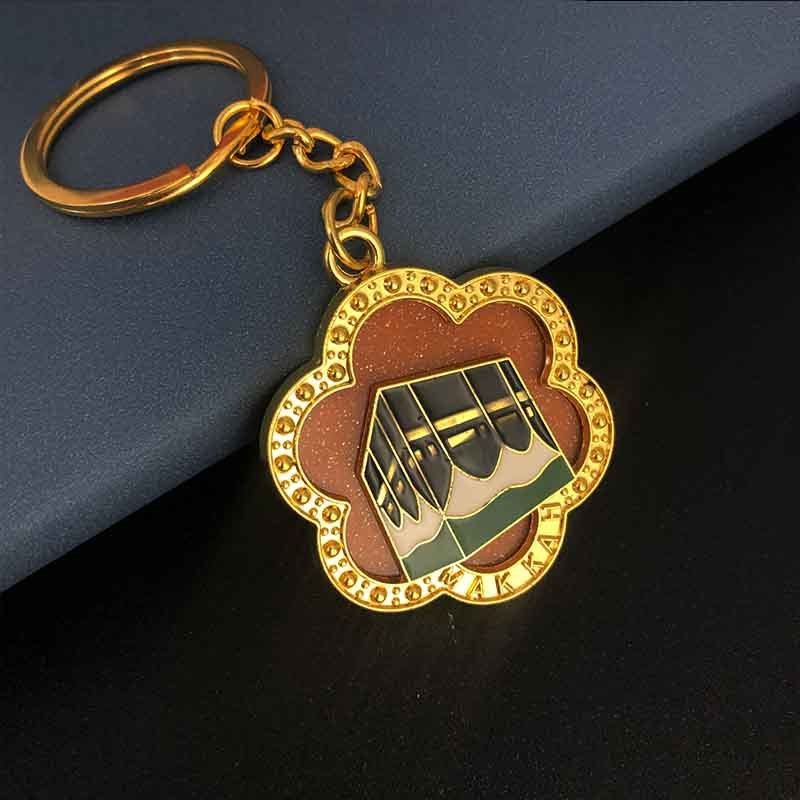 Huiran Islamic Keyring Custom Made Muslim Keychains Souvenir Mosque Keychain Muslim Favors Gift