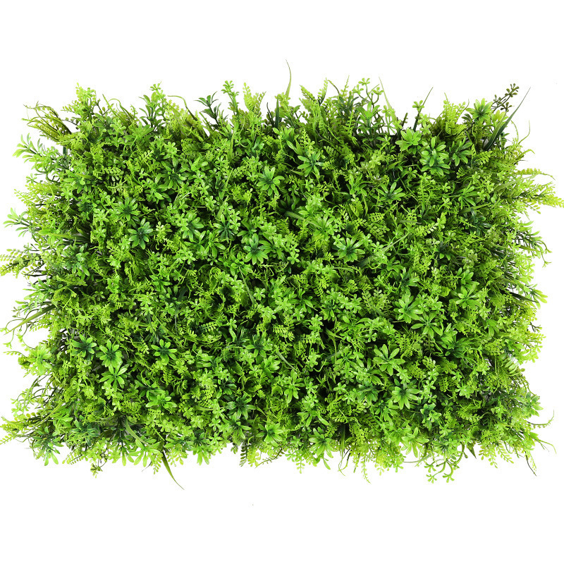 Artificial Grass Wall Panels Plastic Greenery Plant Wall Grass Artificial Grass Wall Backdrop For Home Restaurant Indoor Decor