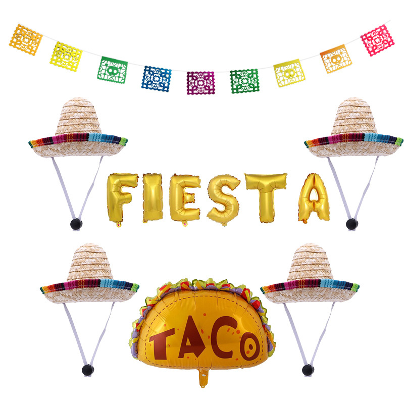 Mexican Decoration Photo Booth Frame for Carnival Fiesta Party Supplies