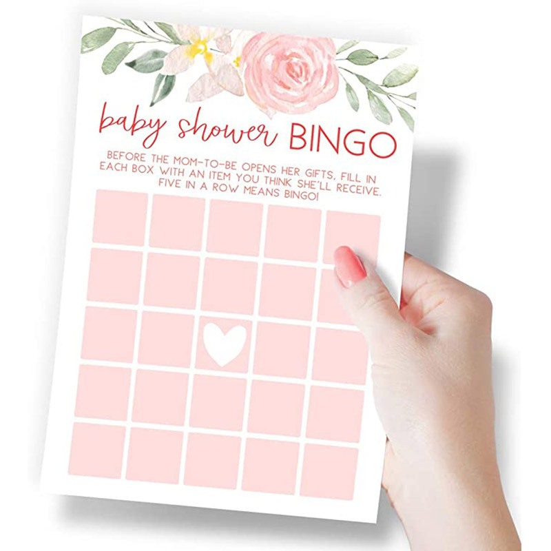 Hot Sale Baby Shower Bingo Game Cards Theme Party Game Set Baby Shower Favors Supplies Party Decorations