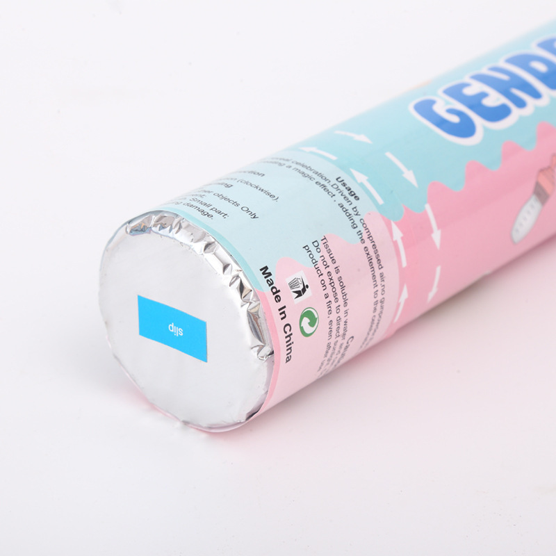 Pink And Blue Gender Reveal Confetti Cannon Popper Handheld Fireworks Paper Baby Gender Reveal Party Decoration